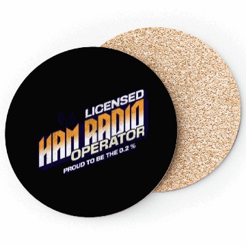 Discover Licensed Ham Radio Operator Hobbyist Coasters