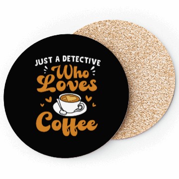 Discover True Crime And Coffee Funny Detective Coasters