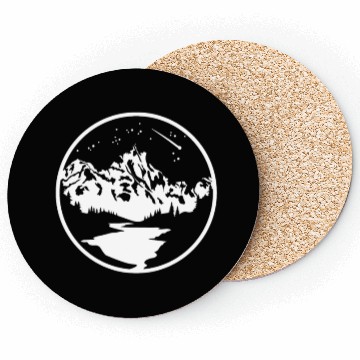 Discover Nature Lover Midnight Sky Hiking Camping Outdoor Coasters
