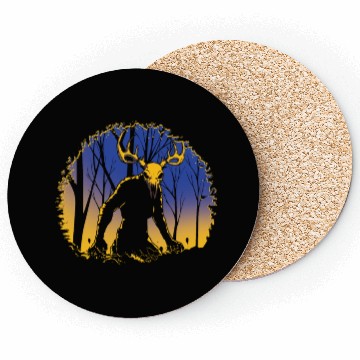 Discover Wendigo Folk Creature Forest Cryptid Halloween Coasters