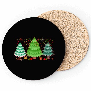 Discover Christmas trees, Leopard Christmas Trees, Winter Coasters