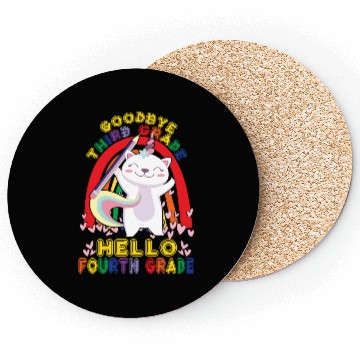 Discover Goodbye 3rd Grade Hello Fourth Grade Student Coasters