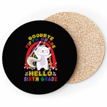 Discover Goodbye 5th Grade Hello Sixth Grade Student Coasters