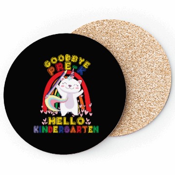 Discover Goodbye Pre-K Hello Kindergarten Student Coasters