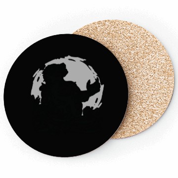 Discover Halloween Monster Line Art Werewolf Horror Coasters