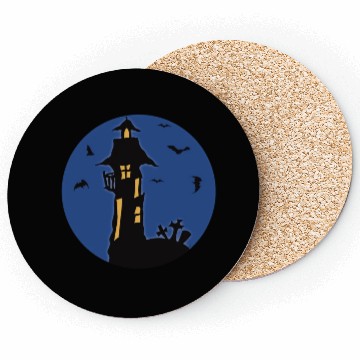 Discover Halloween Haunted House Coasters