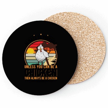 Discover Chickens Gift Farmer Chicken Coop Coasters