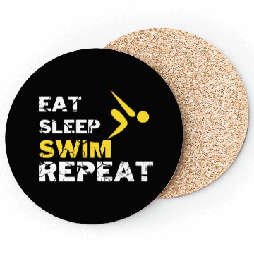 Discover EAT SLEEP SWIM REPEAT Coasters