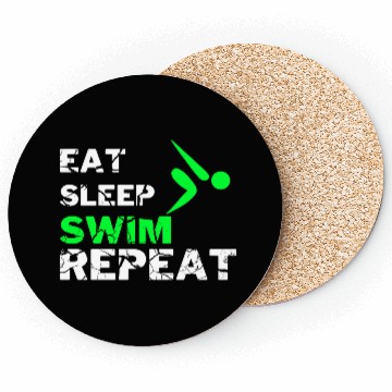 Discover EAT SLEEP SWIM REPEAT Coasters