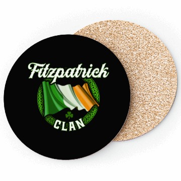 Discover Fitzpatrick Surname Irish Last Name Ireland Flag Coasters