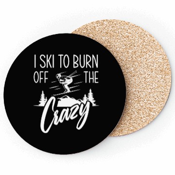 Discover Funny Skiing Skier Gift Coasters