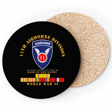 Discover 11th Airborne Division Raid at Los Baños WWII wPAC Coasters