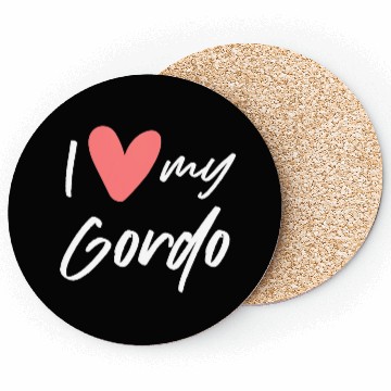 Discover Womens I Love My Gordo Gift Woman Man Wife Husband Coasters