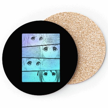 Discover Kawaii Pastel Goth Anime Girls Coasters