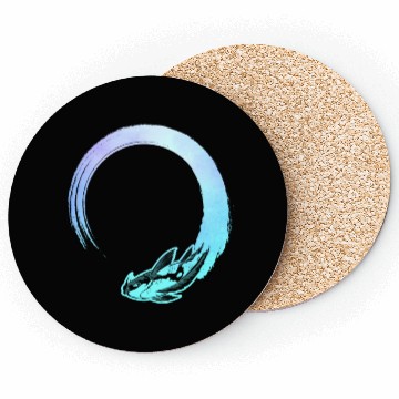 Discover Kawaii Pastel Goth Koi Coasters