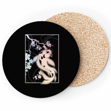 Discover Kawaii Cherry Blossom Koi Coasters