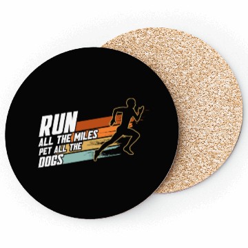 Discover Running Dog Mom Run All The Miles Pet All The Dogs Coasters