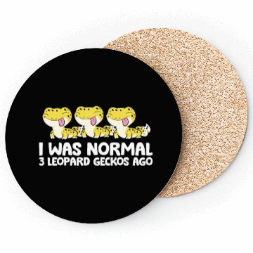 Discover Leopard Gecko Keeper I Was Normal 3 Leopard Coasters
