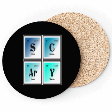 Discover Scary | Periodic Table of Elements Coasters