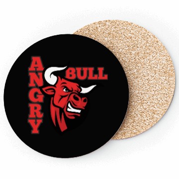 Discover Angry bull Face Coasters