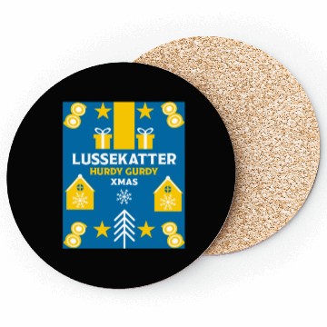 Discover Swedish lussekatter Xmas Buns Coasters