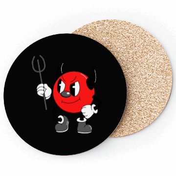 Discover little devil Halloween black Coasters