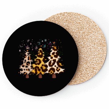 Discover Christmas trees, Leopard Christmas Trees, Winter Coasters