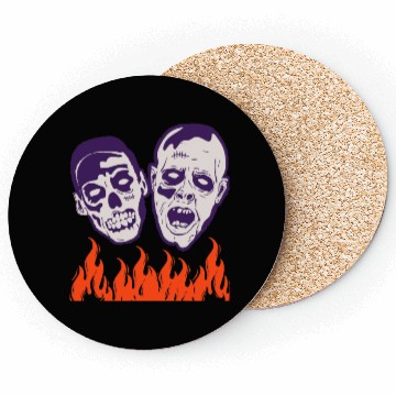 Discover Fine Graphic Halloween Zombie Funny Coasters