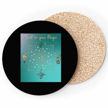 Discover Celestial Trust in your Magic Emerald Coasters