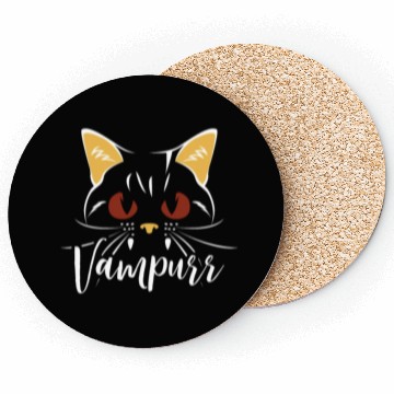 Discover Vampurr Vampire Trick Or Treating Cat Halloween Coasters