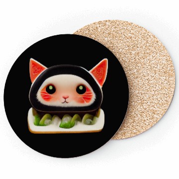 Discover Sushi Cat Coasters