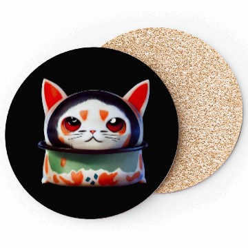 Discover Sushi Cat Coasters