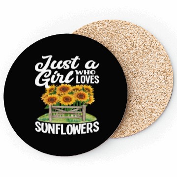 Discover Sunflower Girl Love Coasters