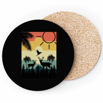 Discover Vintage Deer Coasters
