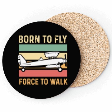 Discover Forced to Walk Aircraft Mechanic Gift Coasters