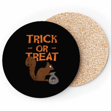 Discover Trick Or Treat Squirrel Coasters