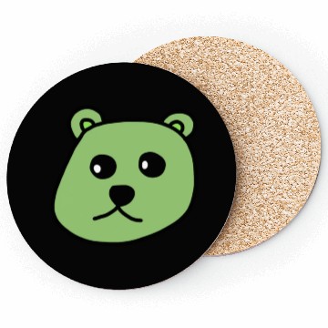 Discover green teddy bear Coasters