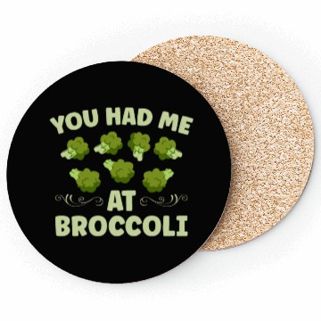 Discover You Had Me At Broccoli Vegetarian Vegetable Vegan Coasters
