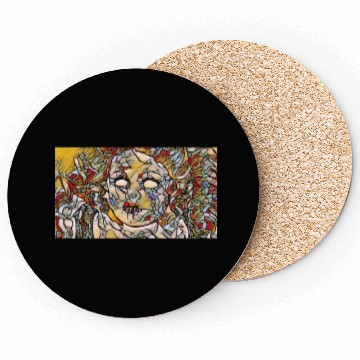 Discover Creepy Haunted Doll Tainted Coasters