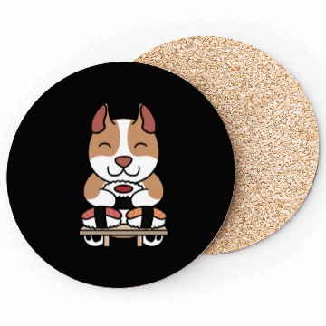 Discover Sushi Lover Pit Bull Coasters
