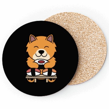 Discover Sushi Lover Pomeranian Coasters