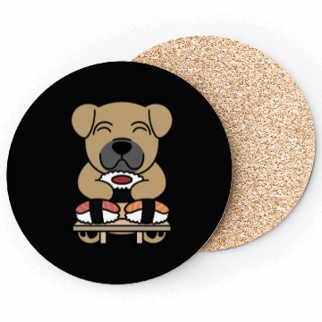 Discover Sushi Lover Shar Pei Coasters