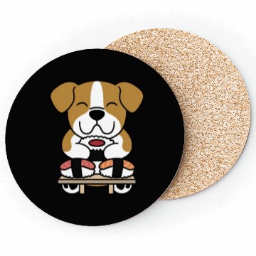 Discover Sushi Lover English Bulldog Coasters