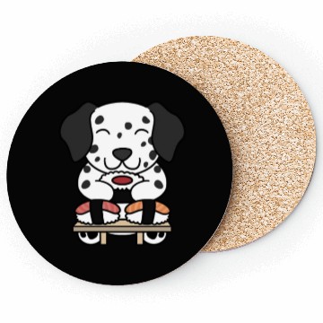Discover Sushi Lover Dalmatian Coasters