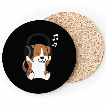 Discover Music Lover Beagle Coasters
