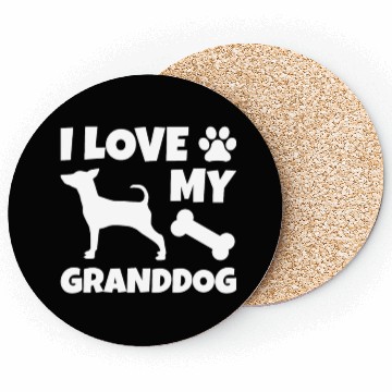 Discover I Love My Granddog Miniature Pinscher Coasters