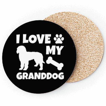 Discover I Love My Granddog Goldendoodle Coasters