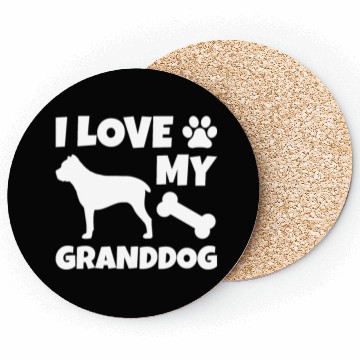 Discover I Love My Granddog Cane Corso Coasters