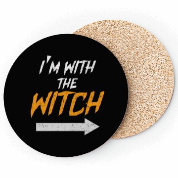 Discover I'm With The Witch Coasters