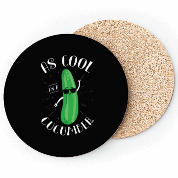 Discover As Cool As Cucumber Vegetarian Vegetable Vegan Coasters